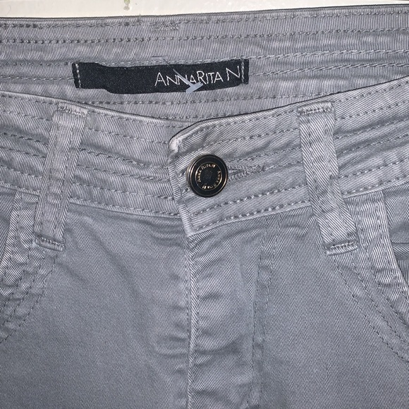 Anna Rita N Made in Italy green khaki pants - Picture 5 of 9